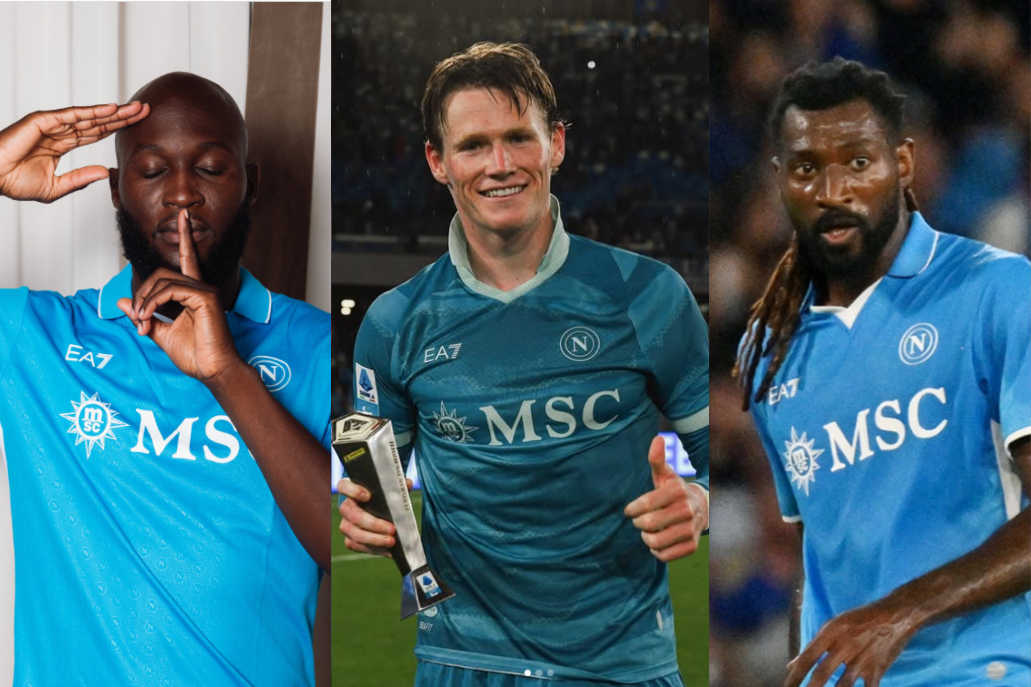 Napoli's Lukaku, McTominay and Zambo-Anguissa